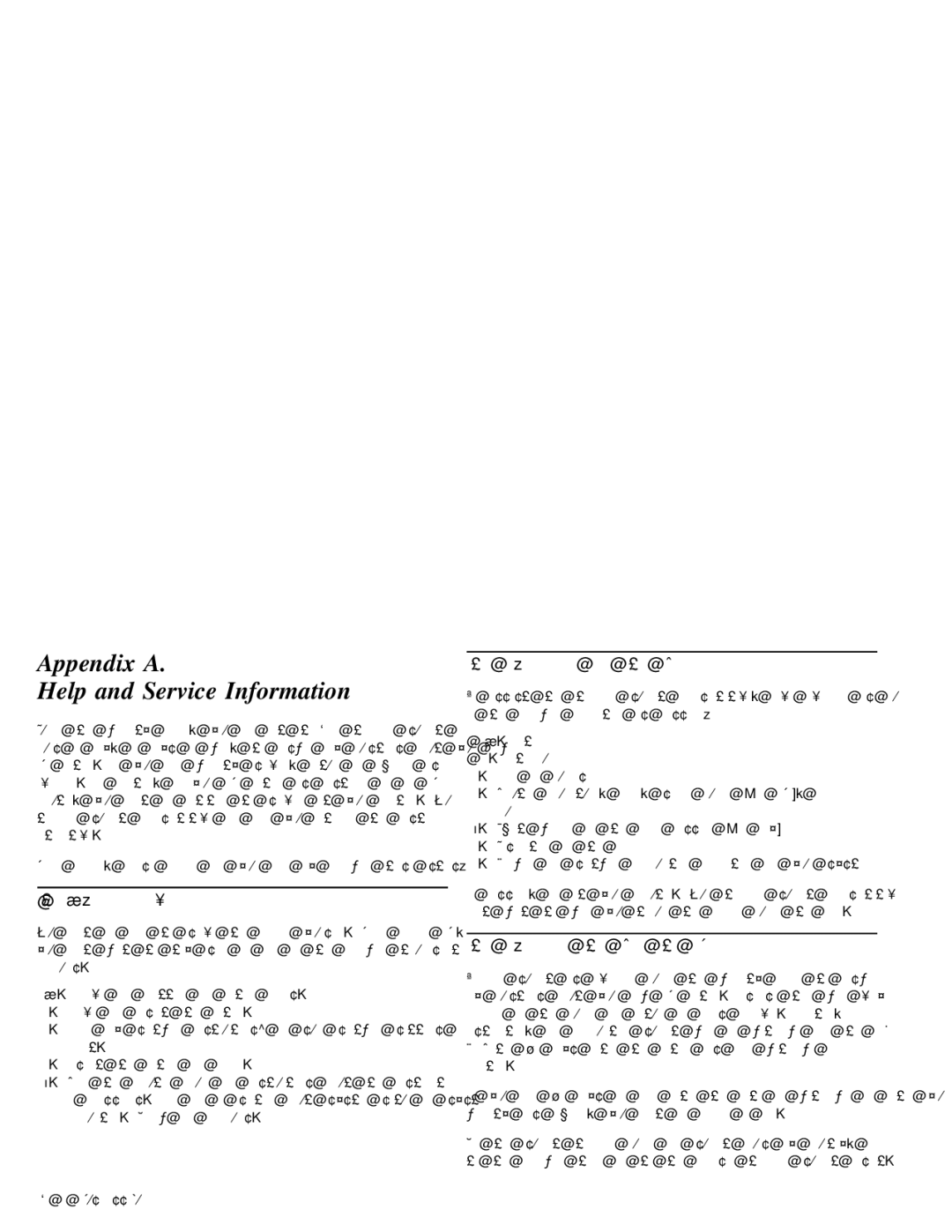 IBM 05L1596 manual Appendix a Help and Service Information, For Call 