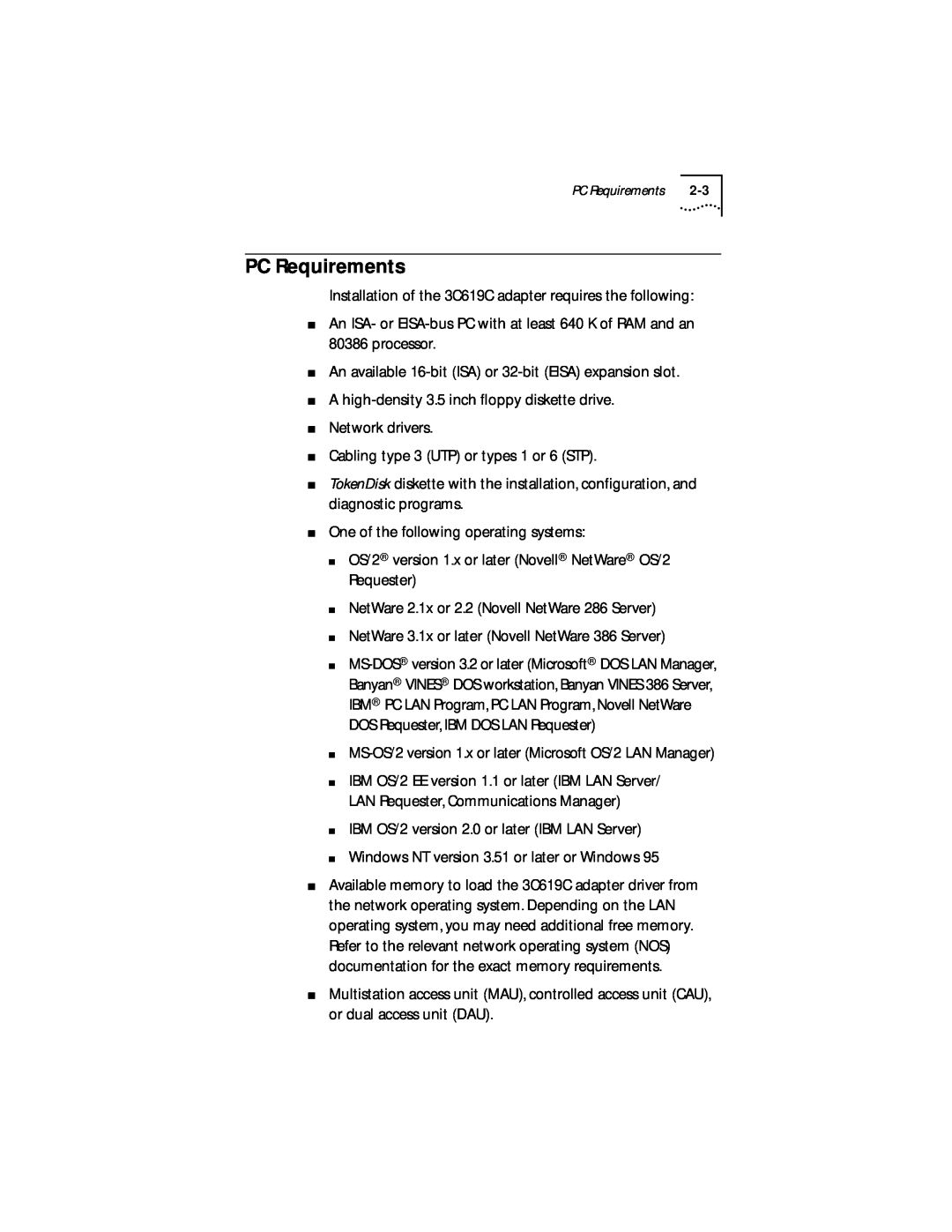IBM 09-0572-000 manual PC Requirements 