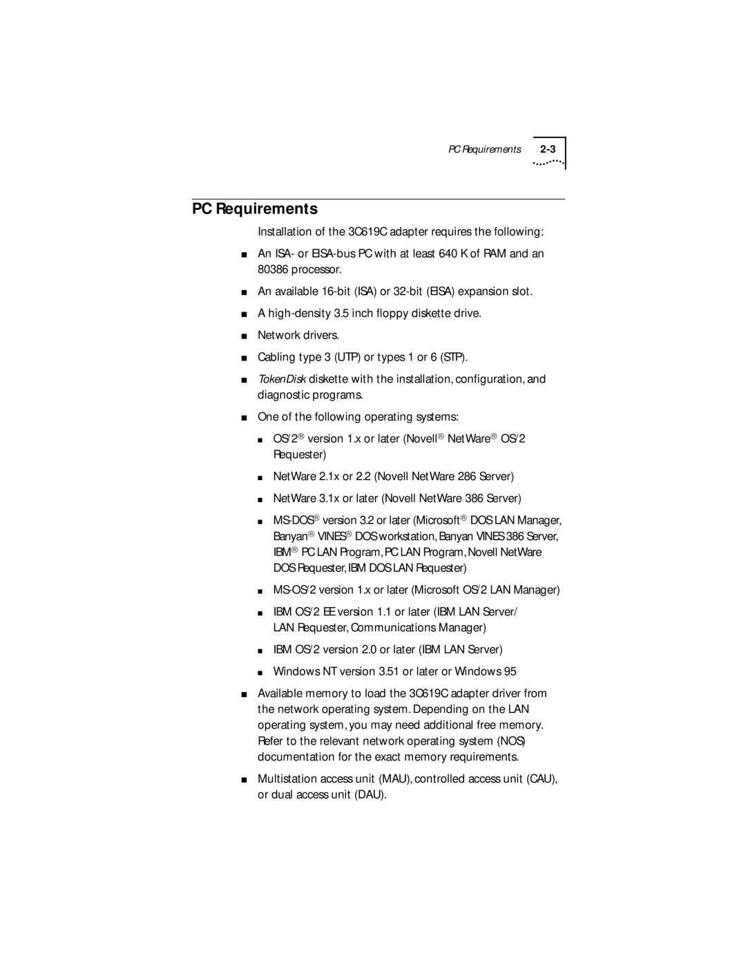 IBM 09-0572-000 manual PC Requirements 