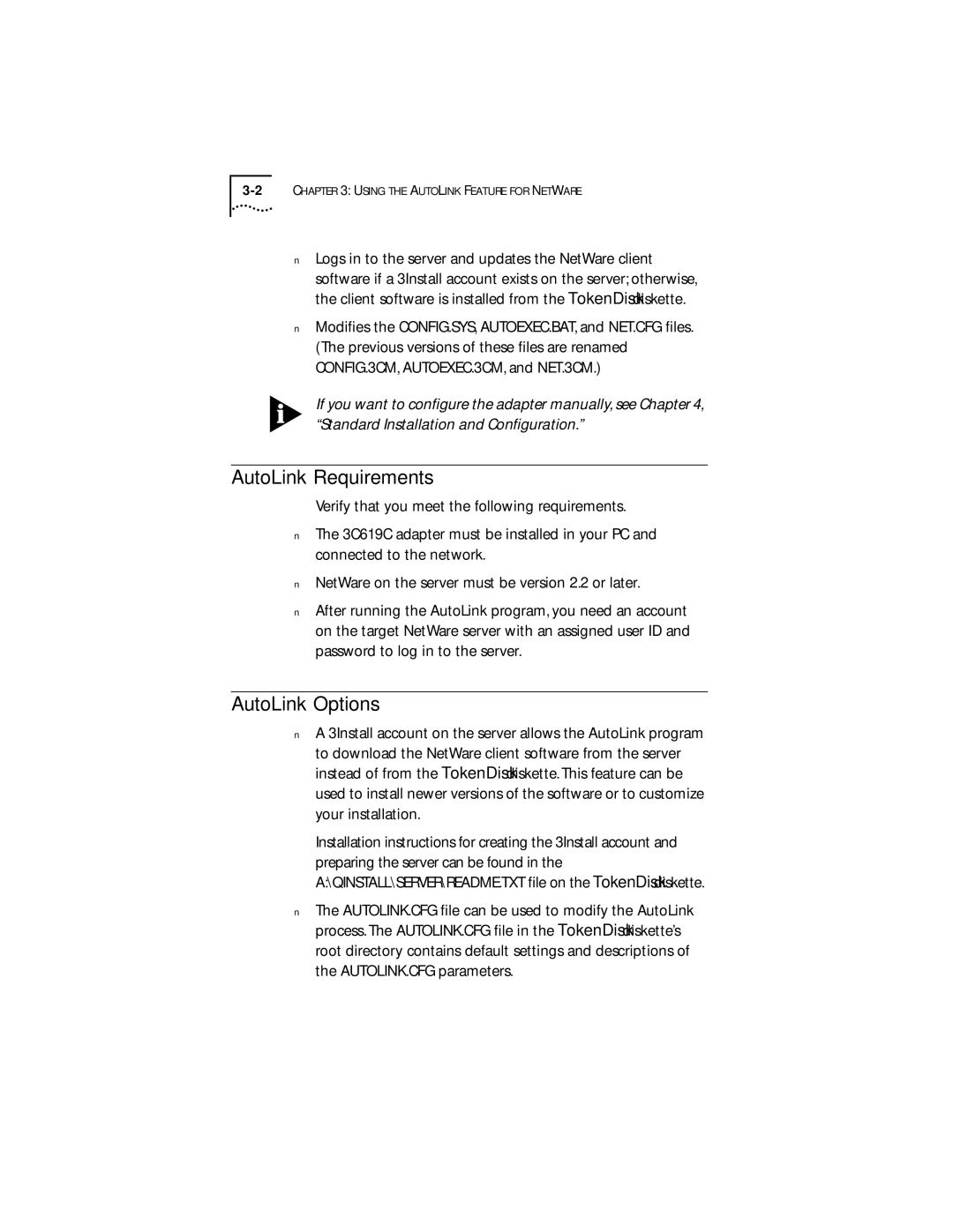 IBM 09-0572-000 manual AutoLink Requirements, AutoLink Options 