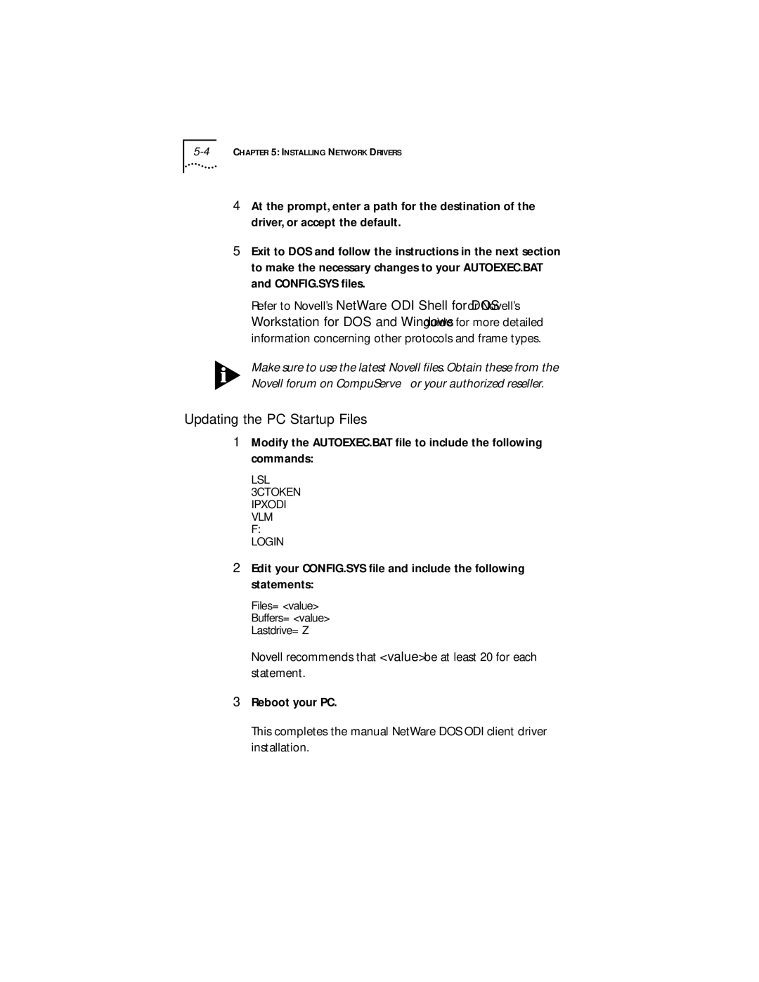 IBM 09-0572-000 manual Updating the PC Startup Files 