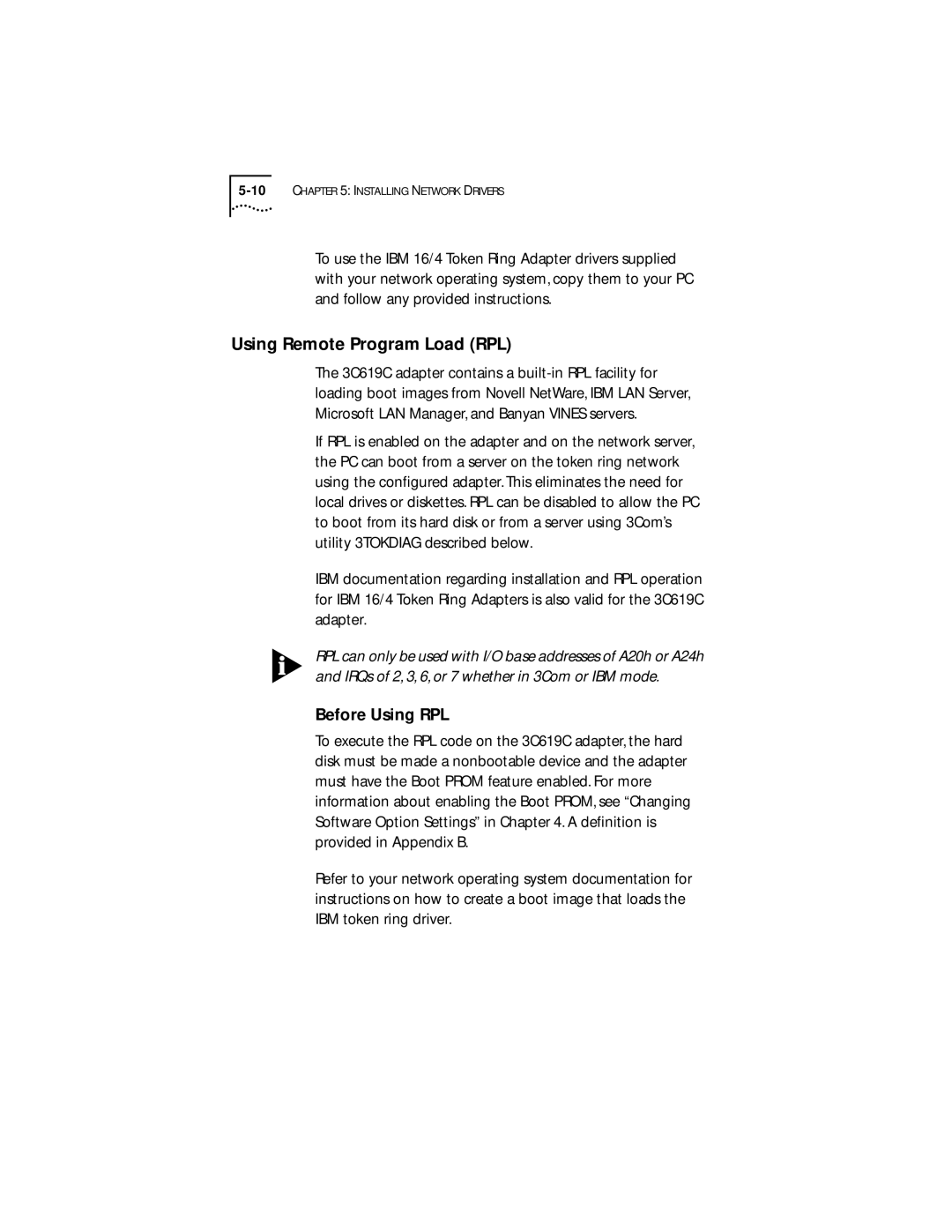 IBM 09-0572-000 manual Using Remote Program Load RPL, Before Using RPL 