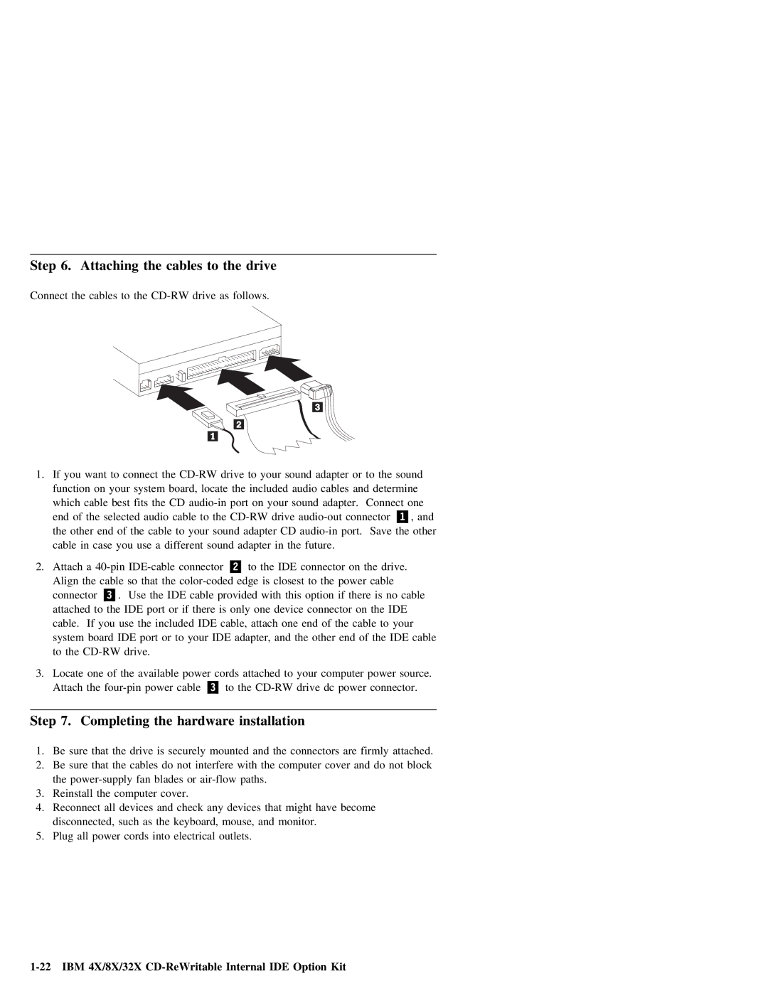 IBM 09N4076 manual One 