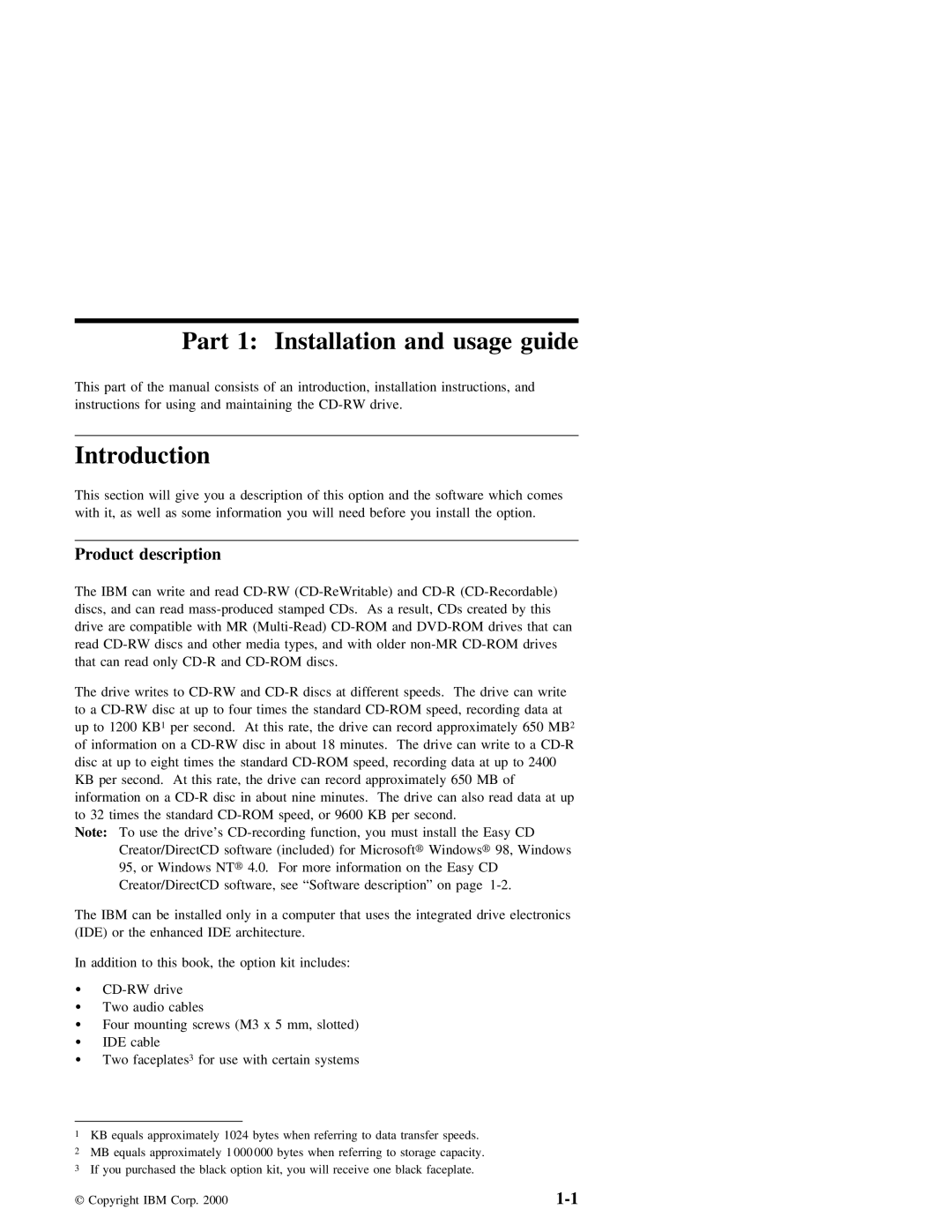 IBM 09N4076 manual Introduction 