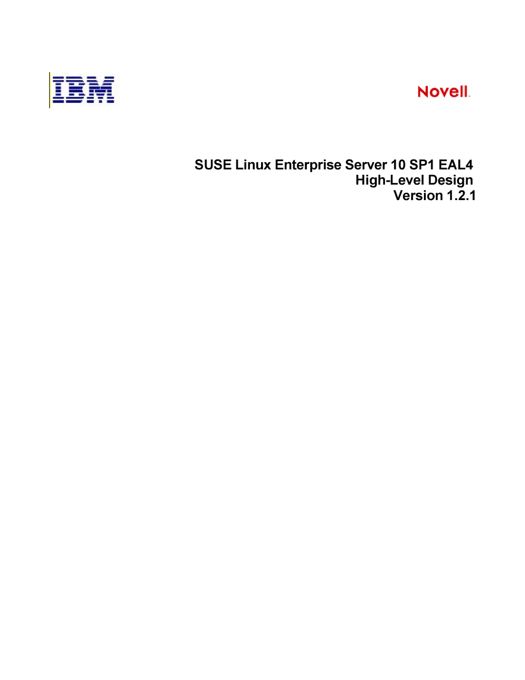 IBM 10 SP1 EAL4 manual 