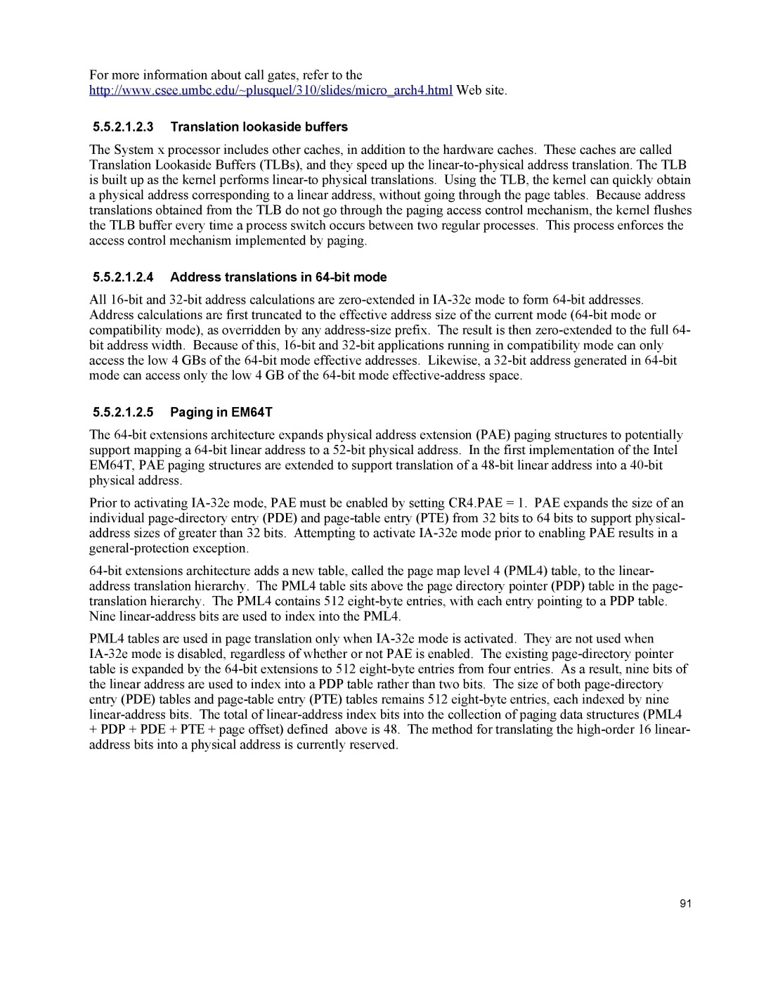 IBM 10 SP1 EAL4 manual For more information about call gates, refer to 