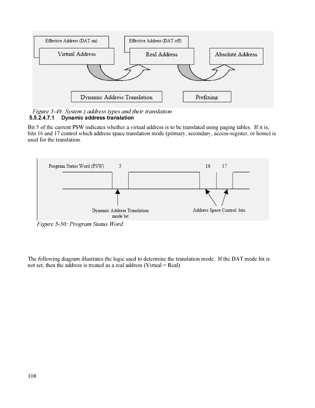 IBM 10 SP1 EAL4 manual System z address types and their translation 