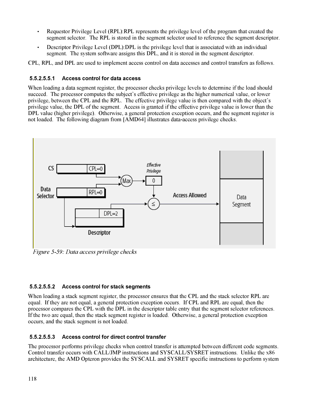 IBM 10 SP1 EAL4 manual Data access privilege checks 