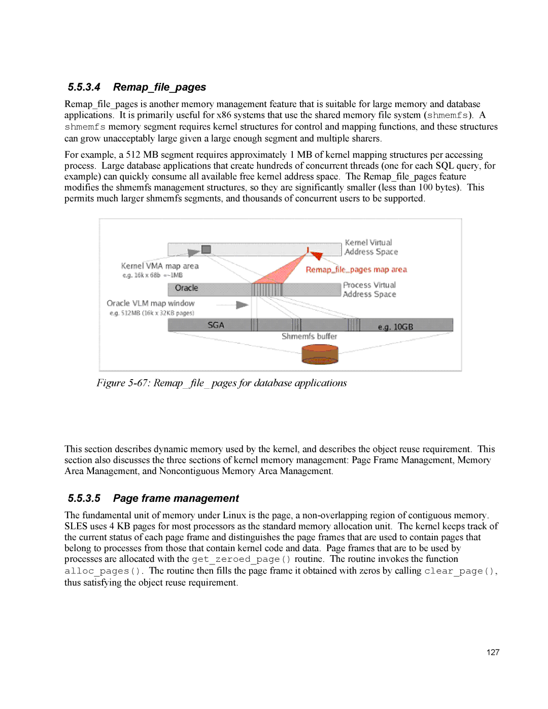 IBM 10 SP1 EAL4 manual Remapfilepages, Frame management 