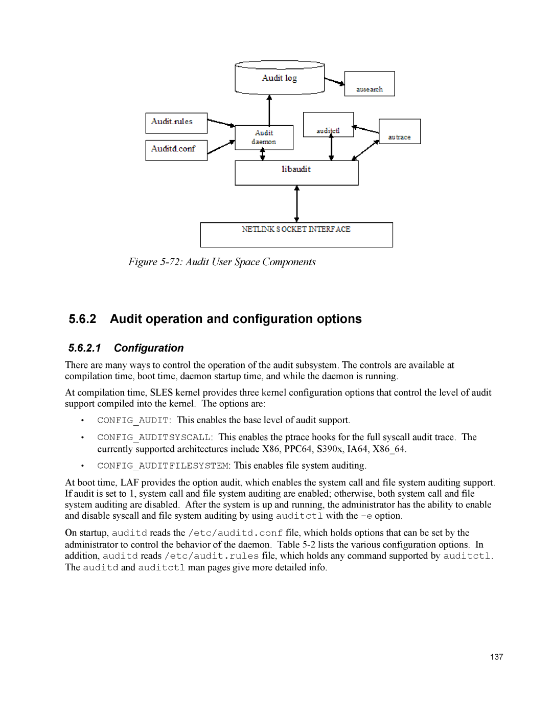 IBM 10 SP1 EAL4 manual Audit operation and configuration options, Configuration 