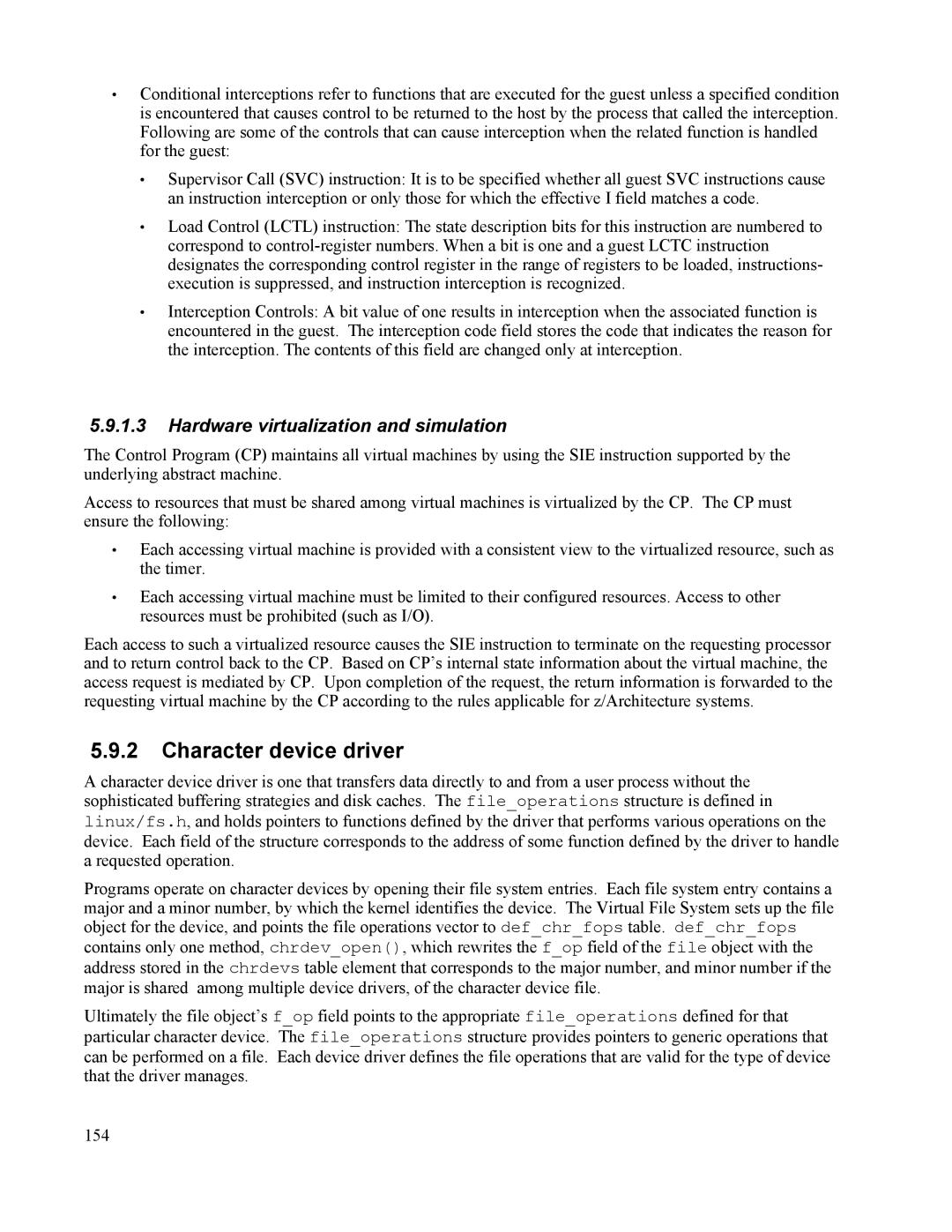 IBM 10 SP1 EAL4 manual Character device driver, Hardware virtualization and simulation 