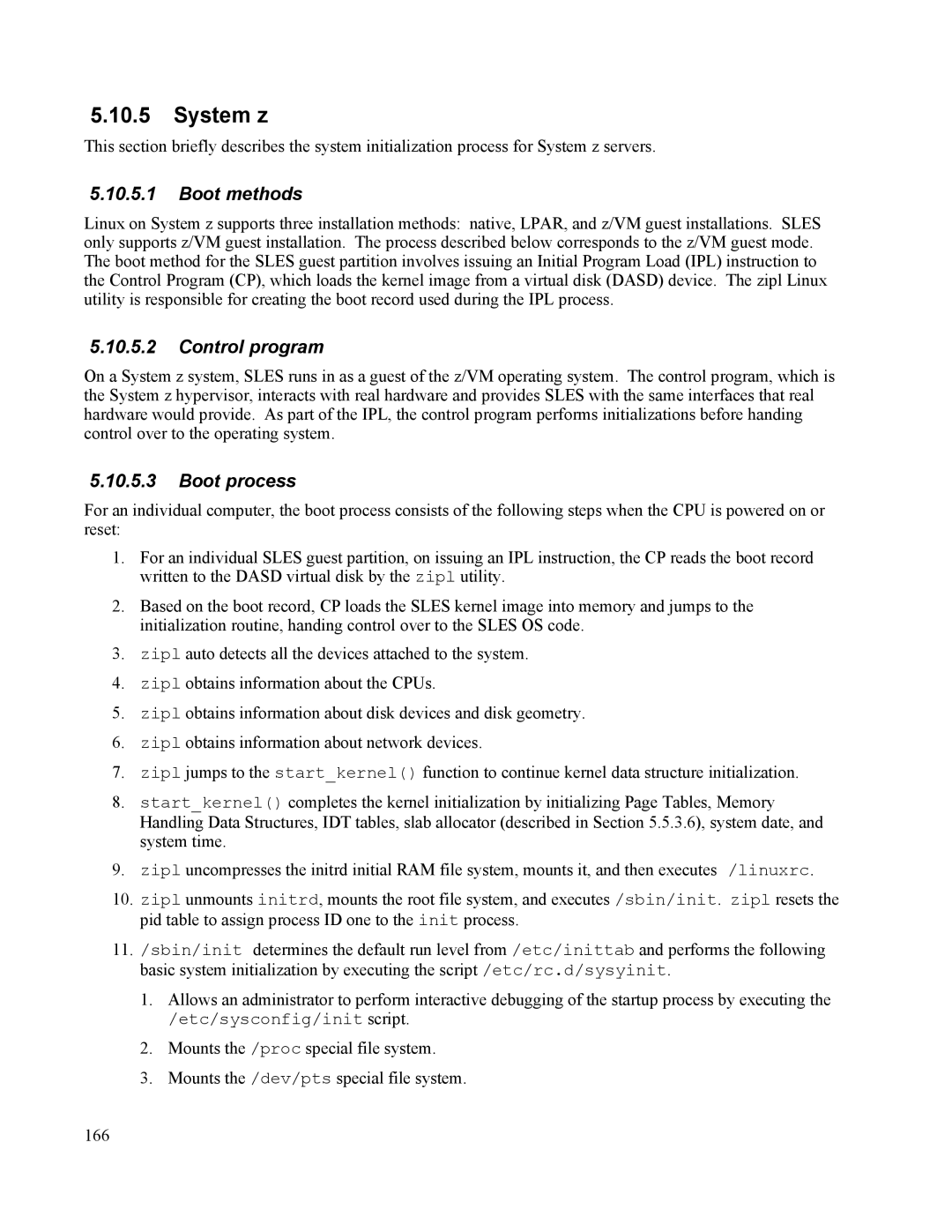 IBM 10 SP1 EAL4 manual System z, Control program 