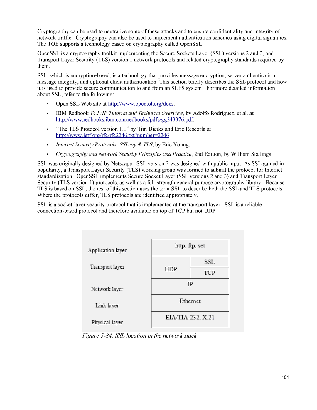 IBM 10 SP1 EAL4 manual SSL location in the network stack 