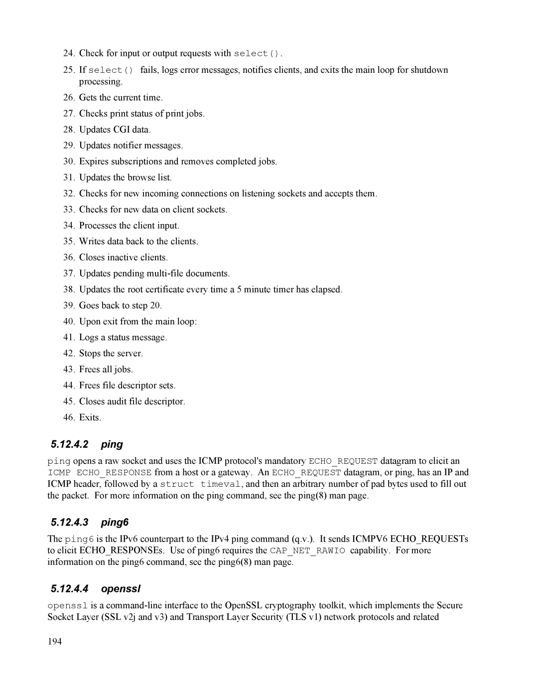 IBM 10 SP1 EAL4 manual Ping6, Openssl 