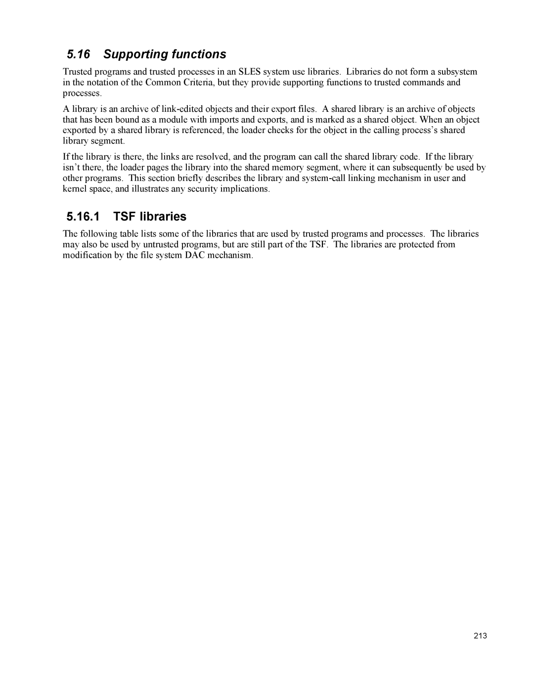 IBM 10 SP1 EAL4 manual Supporting functions, TSF libraries 