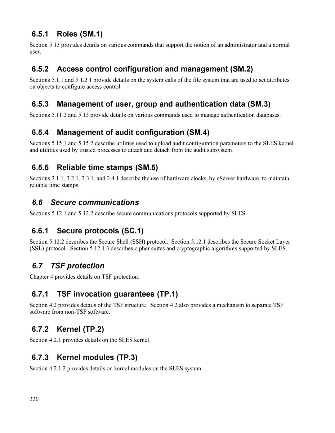 IBM 10 SP1 EAL4 manual Secure communications, TSF protection 