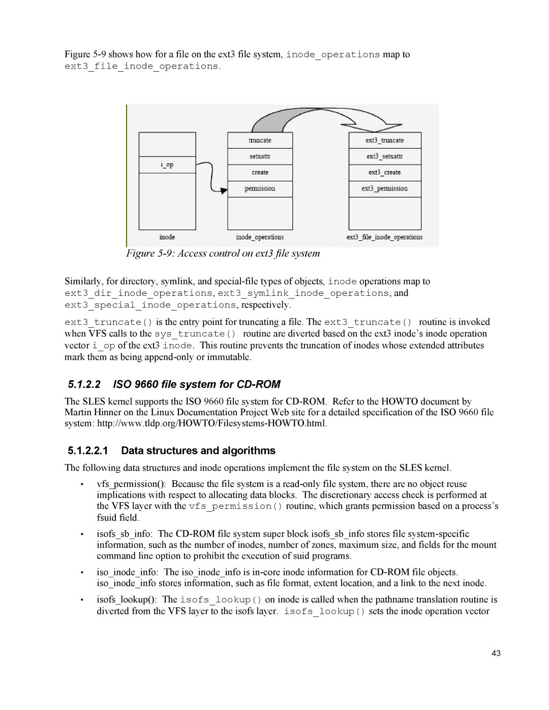 IBM 10 SP1 EAL4 manual ISO 9660 file system for CD-ROM, Data structures and algorithms 