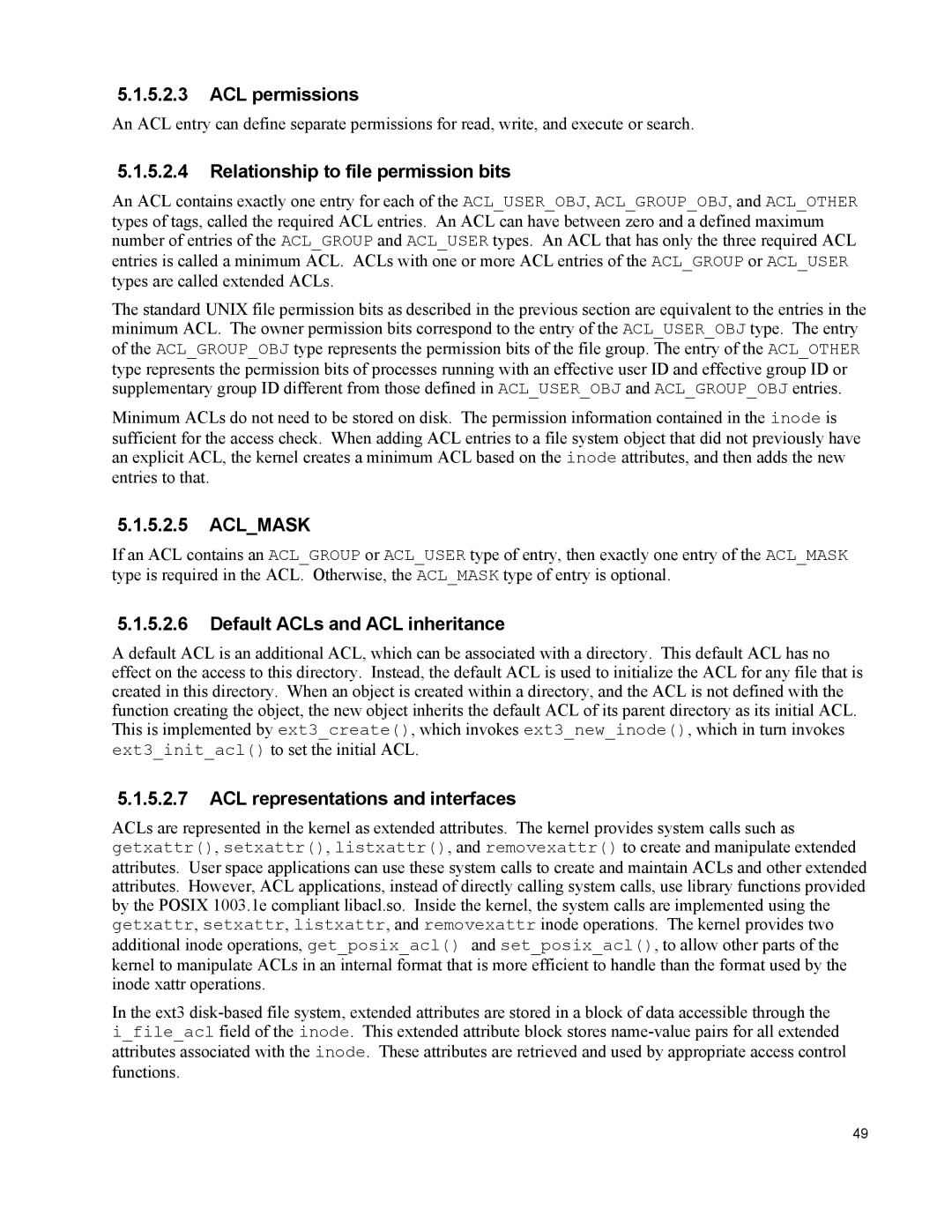 IBM 10 SP1 EAL4 manual ACL permissions, Relationship to file permission bits, Aclmask, Default ACLs and ACL inheritance 