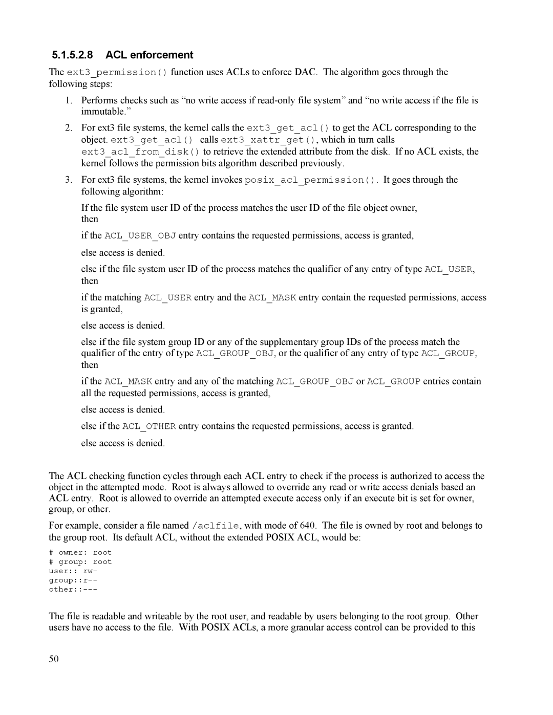 IBM 10 SP1 EAL4 manual ACL enforcement 