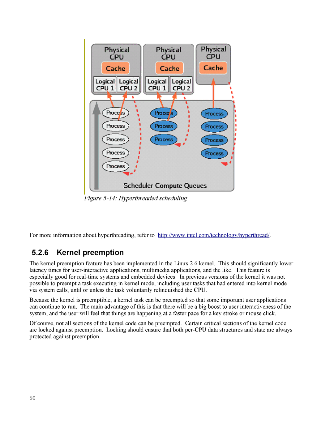 IBM 10 SP1 EAL4 manual Kernel preemption, Hyperthreaded scheduling 