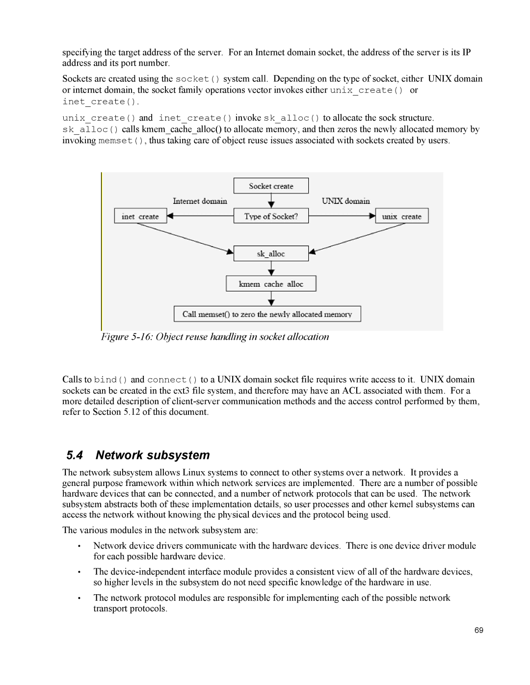 IBM 10 SP1 EAL4 manual Network subsystem, Object reuse handling in socket allocation 