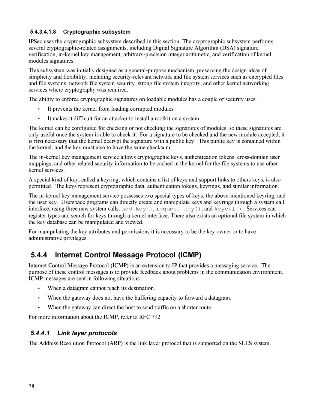 IBM 10 SP1 EAL4 manual Internet Control Message Protocol Icmp, Link layer protocols 