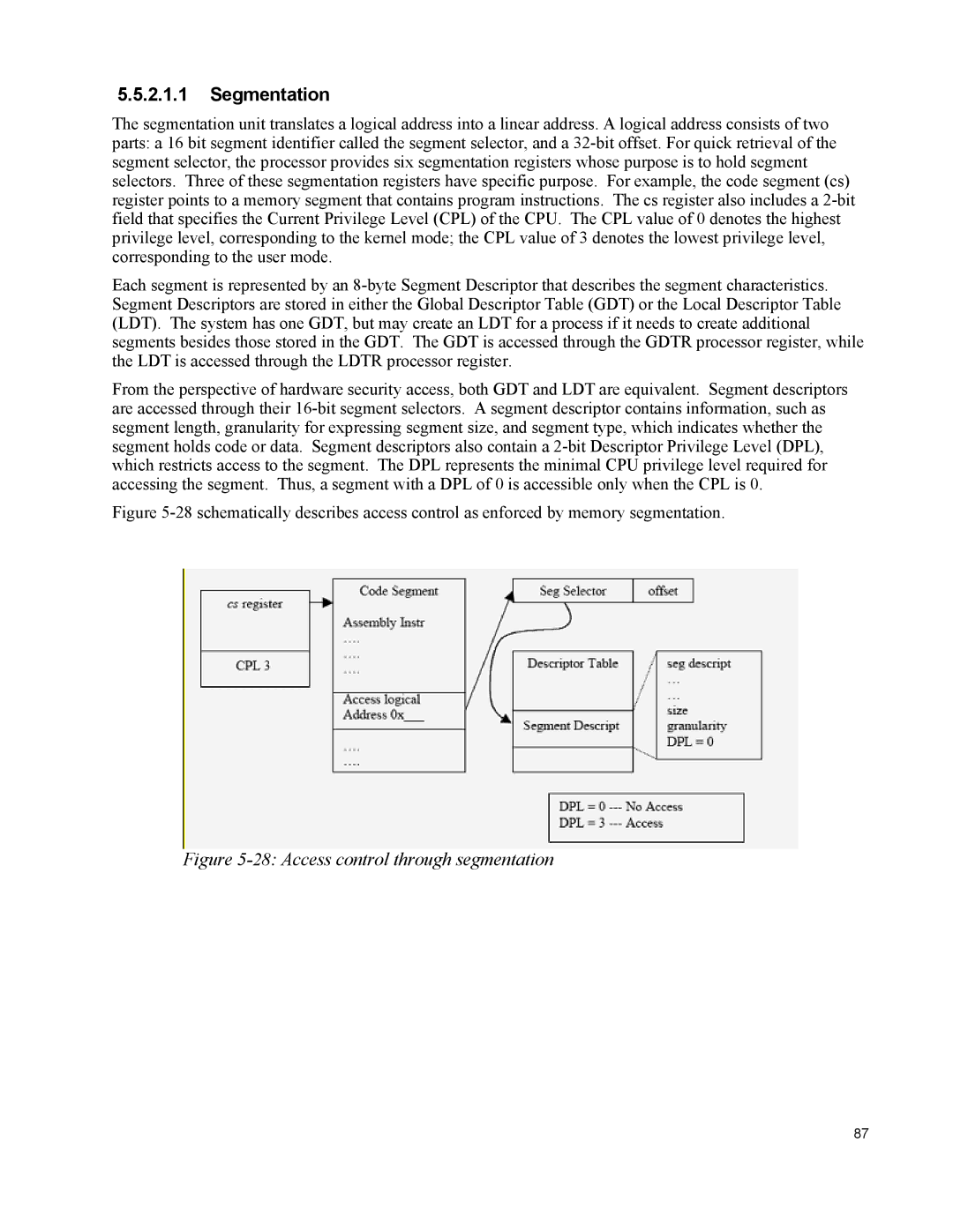 IBM 10 SP1 EAL4 manual Segmentation, Access control through segmentation 