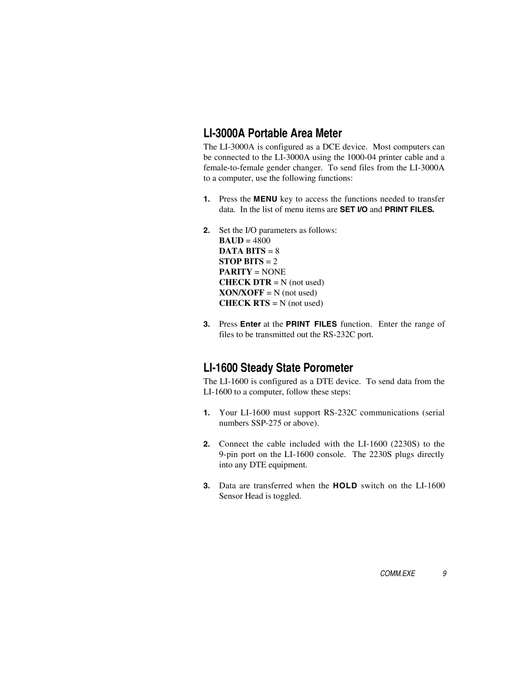 IBM 1000-90 manual LI-3000A Portable Area Meter, LI-1600 Steady State Porometer 