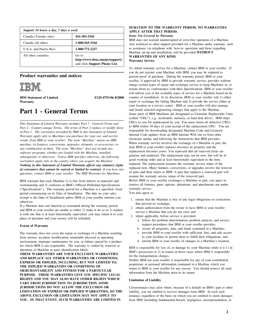 IBM 10K3791 installation instructions Warranties of ANY Kind 