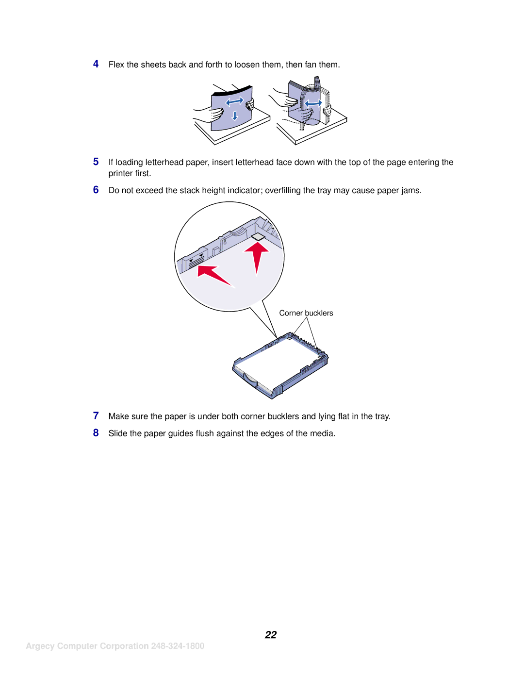 IBM 1116 manual Corner bucklers 