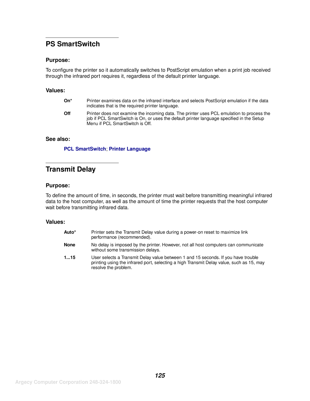 IBM 1120, 1125 manual PS SmartSwitch, Transmit Delay 