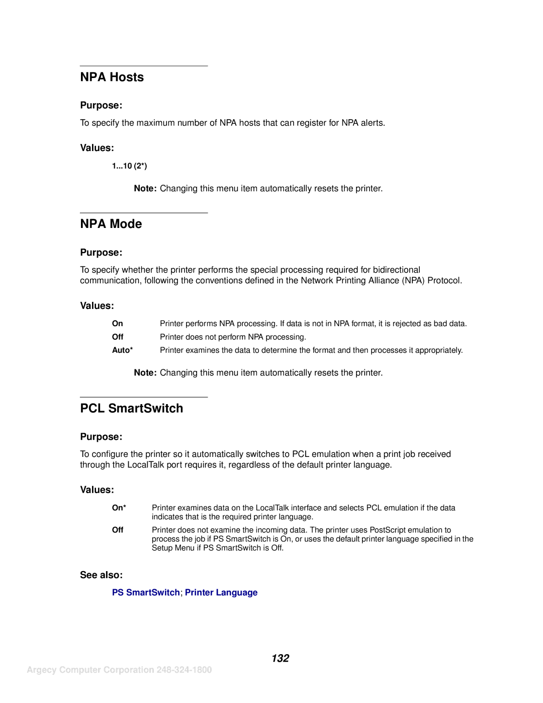 IBM 1125, 1120 manual NPA Hosts, 132 