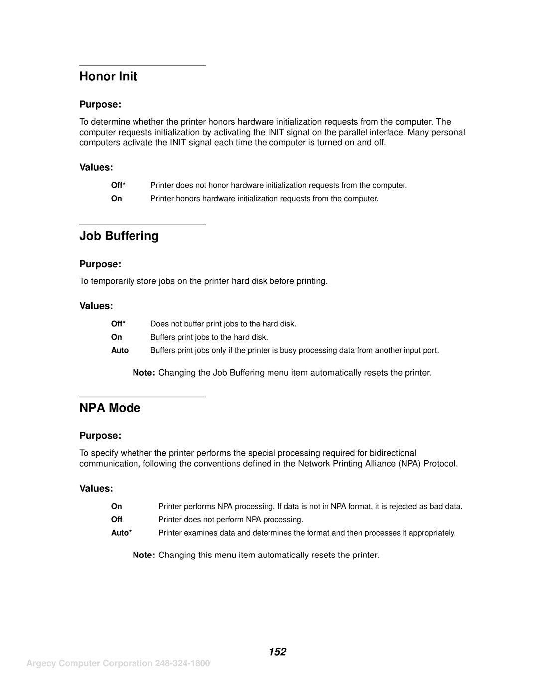 IBM 1125, 1120 manual Honor Init, 152 