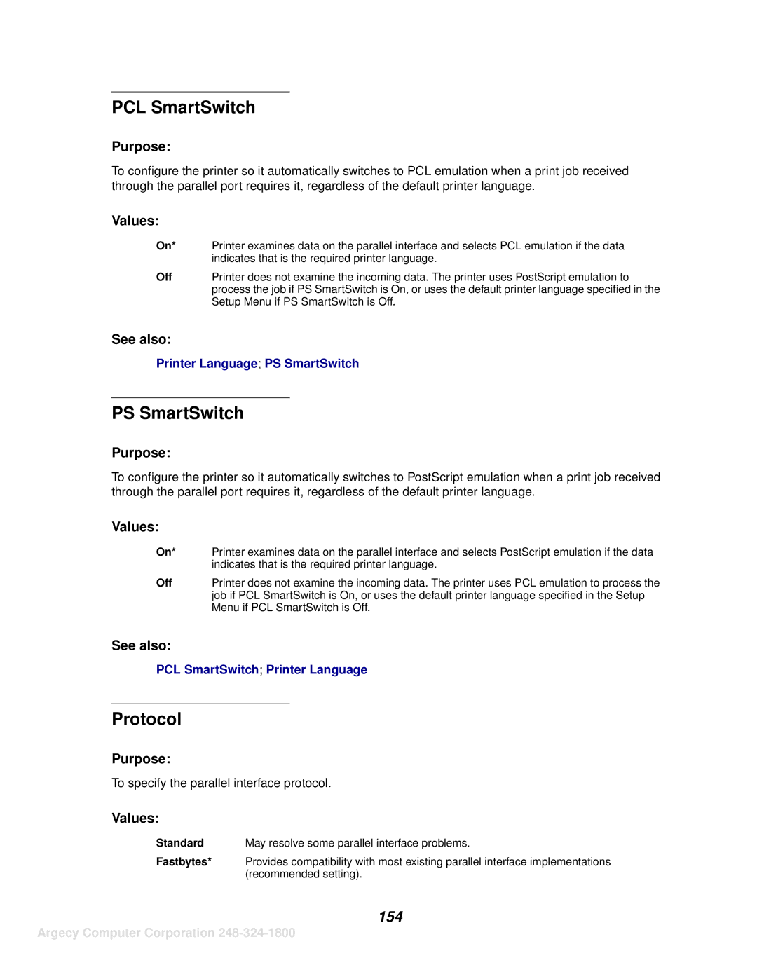 IBM 1125, 1120 manual Protocol, 154, Standard 