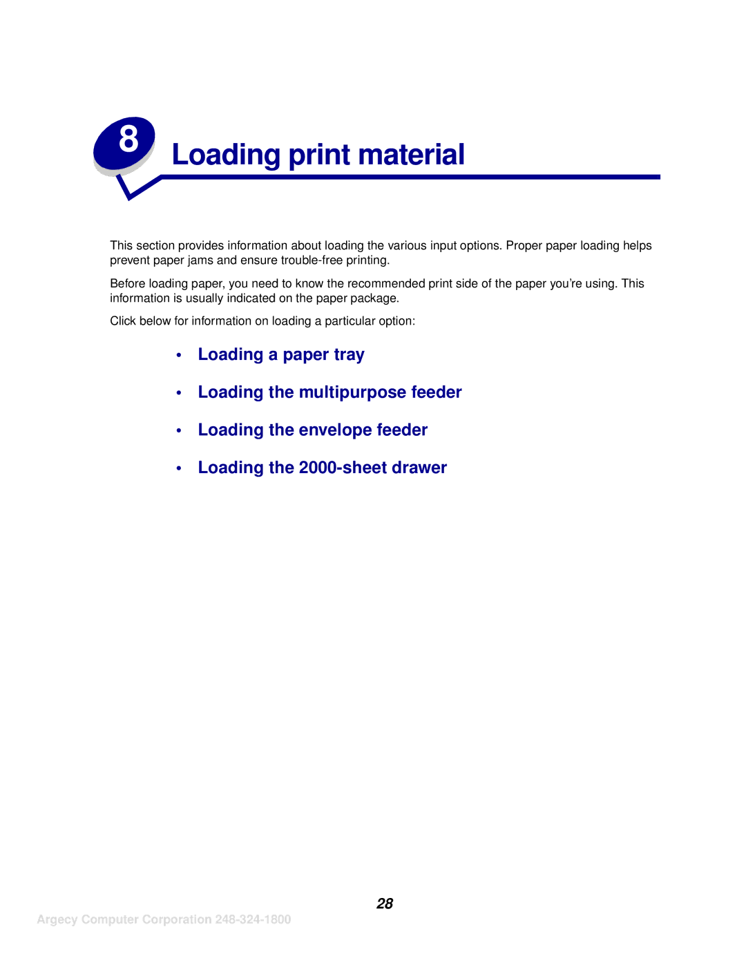 IBM 1125, 1120 manual Loading print material 