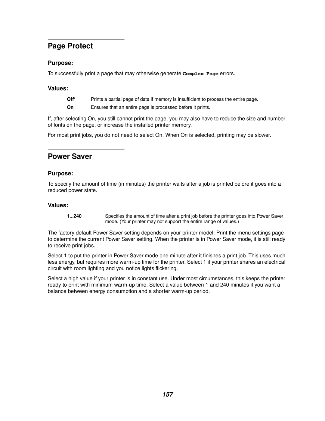 IBM 1220 manual Protect, Power Saver, 157, 240 