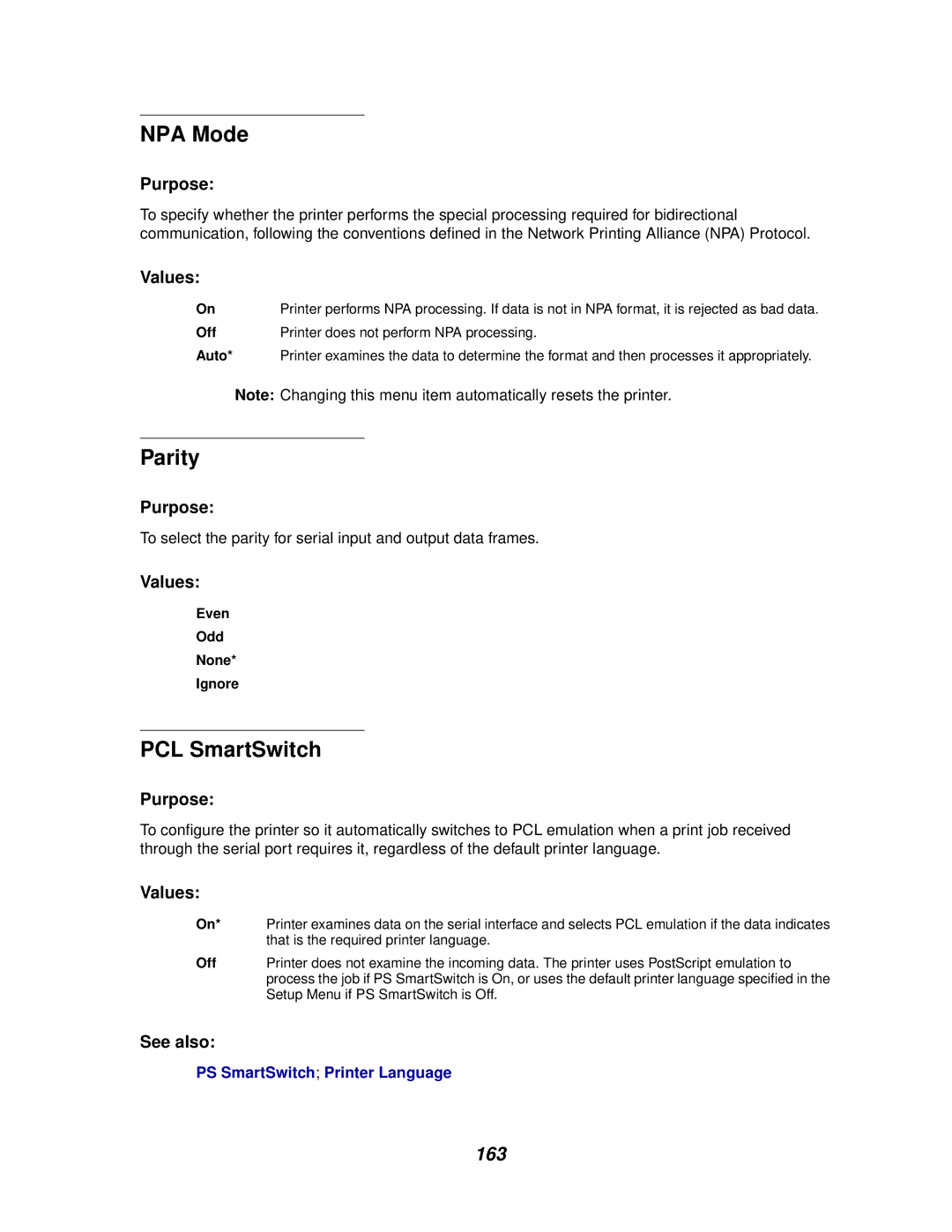 IBM 1220 manual Parity, 163, Even Odd None Ignore 