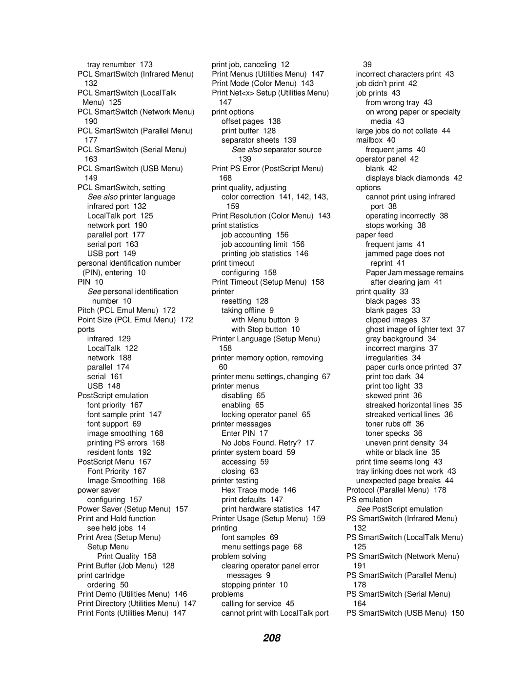 IBM 1220 manual 208, Usb 