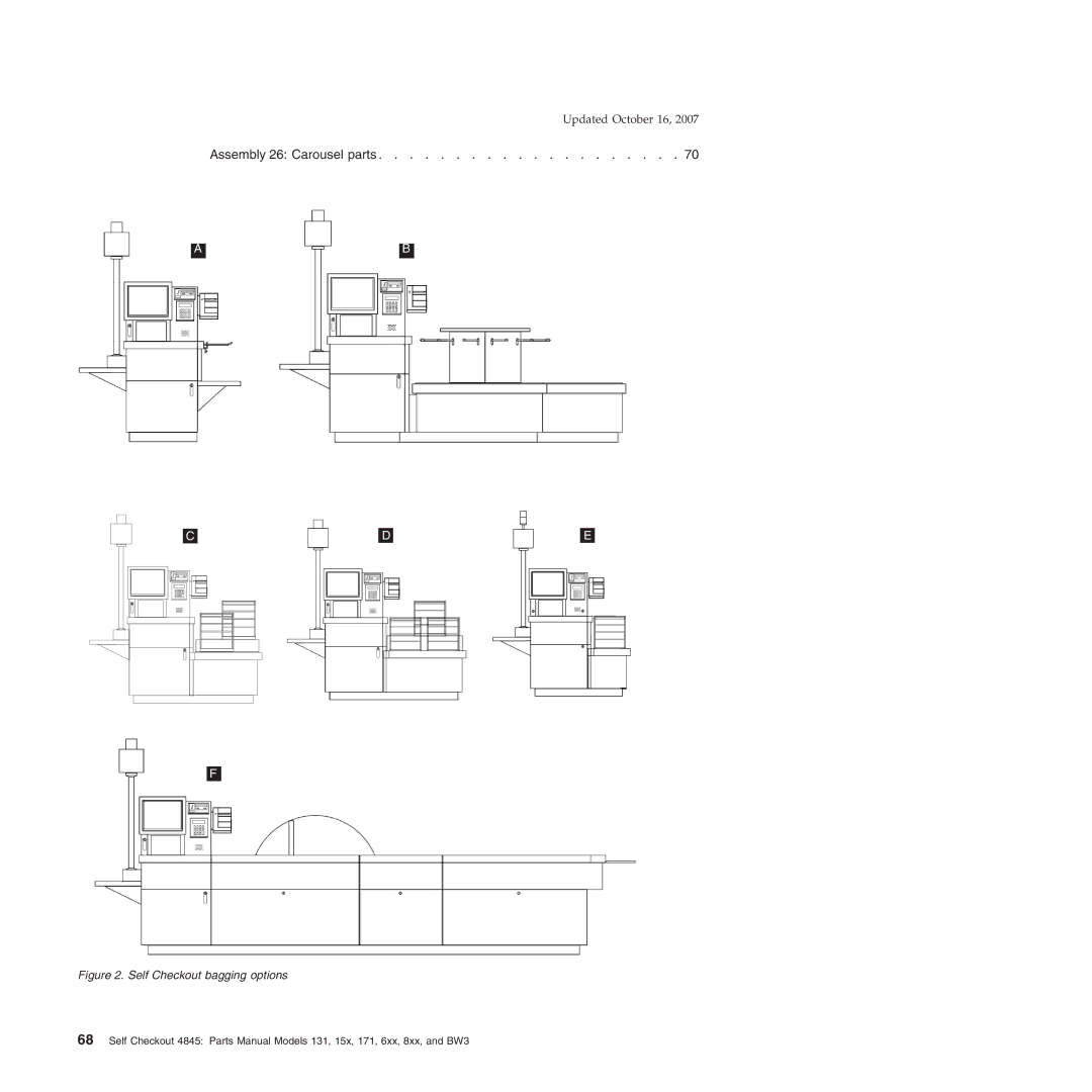 IBM BW3, 131, 171, 6xx, 8xx, 15x manual Assembly 26 Carousel parts 