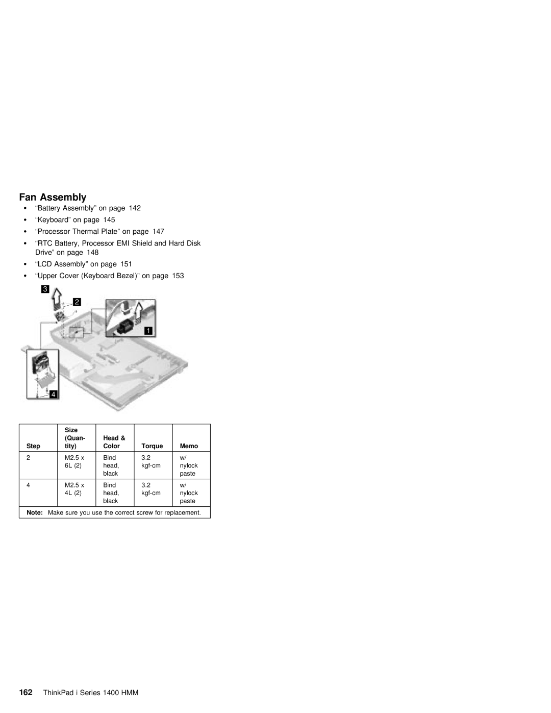 IBM 1400 (2611) manual Fan Assembly 