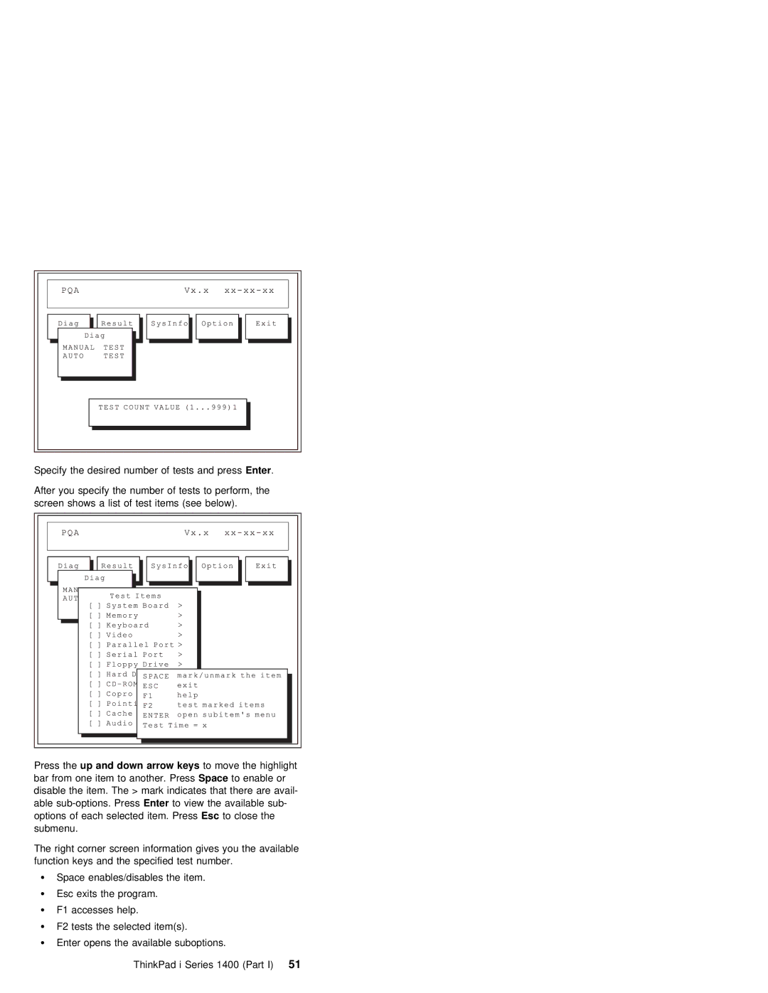 IBM 1400 (2611) manual Keys 