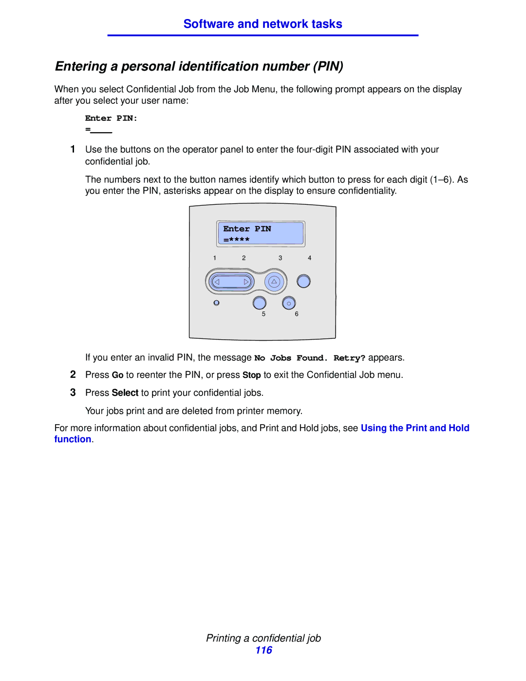 IBM 1422 manual Entering a personal identification number PIN 