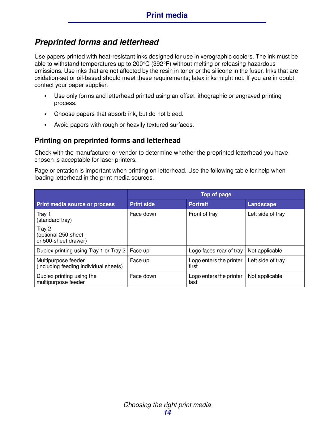 IBM 1422 manual Preprinted forms and letterhead, Printing on preprinted forms and letterhead 