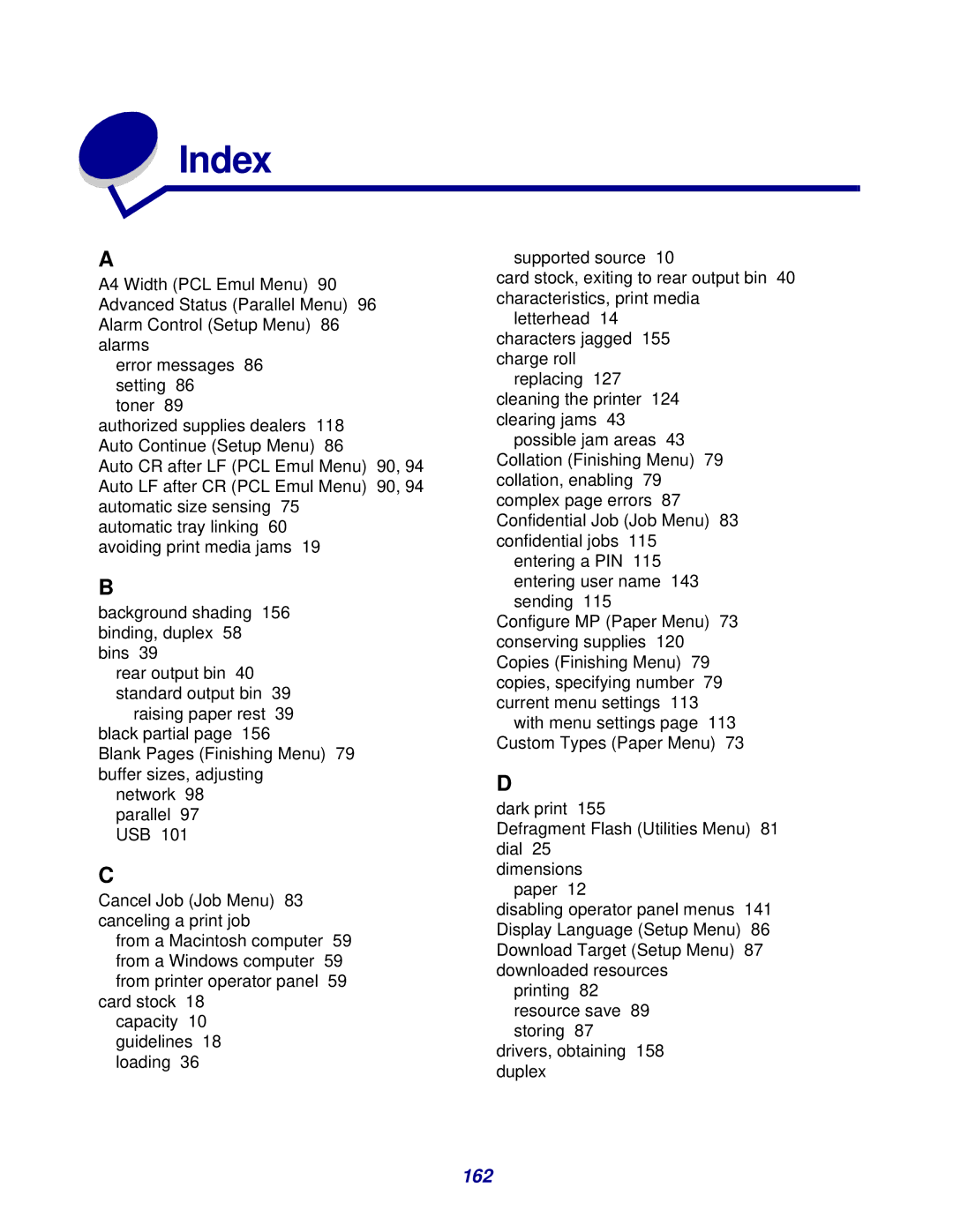 IBM 1422 manual Index 