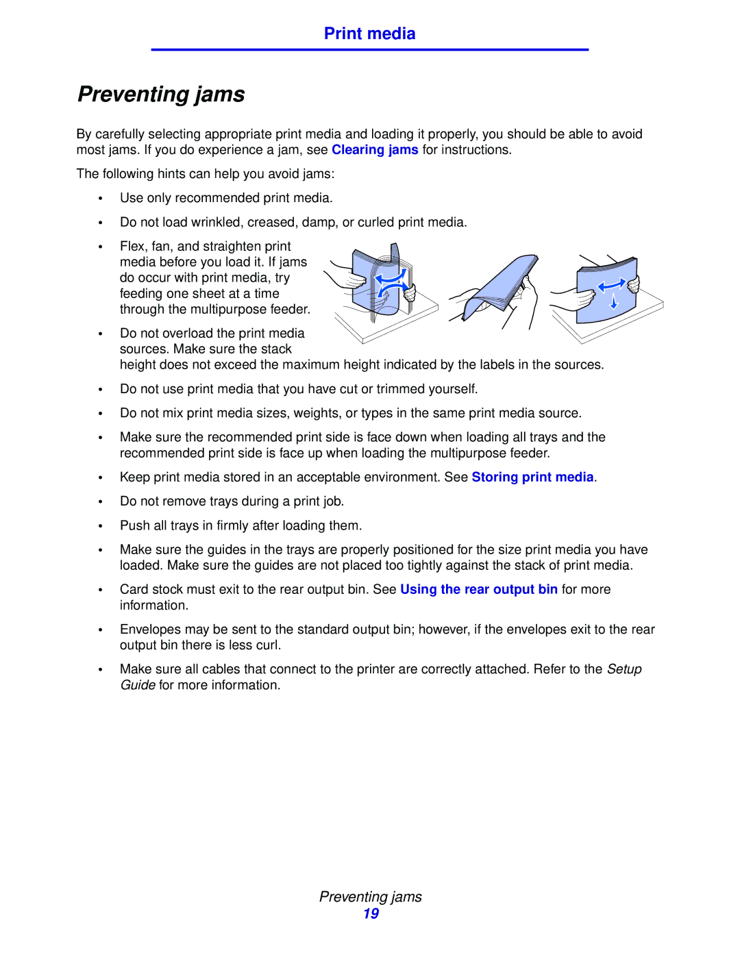 IBM 1422 manual Preventing jams 