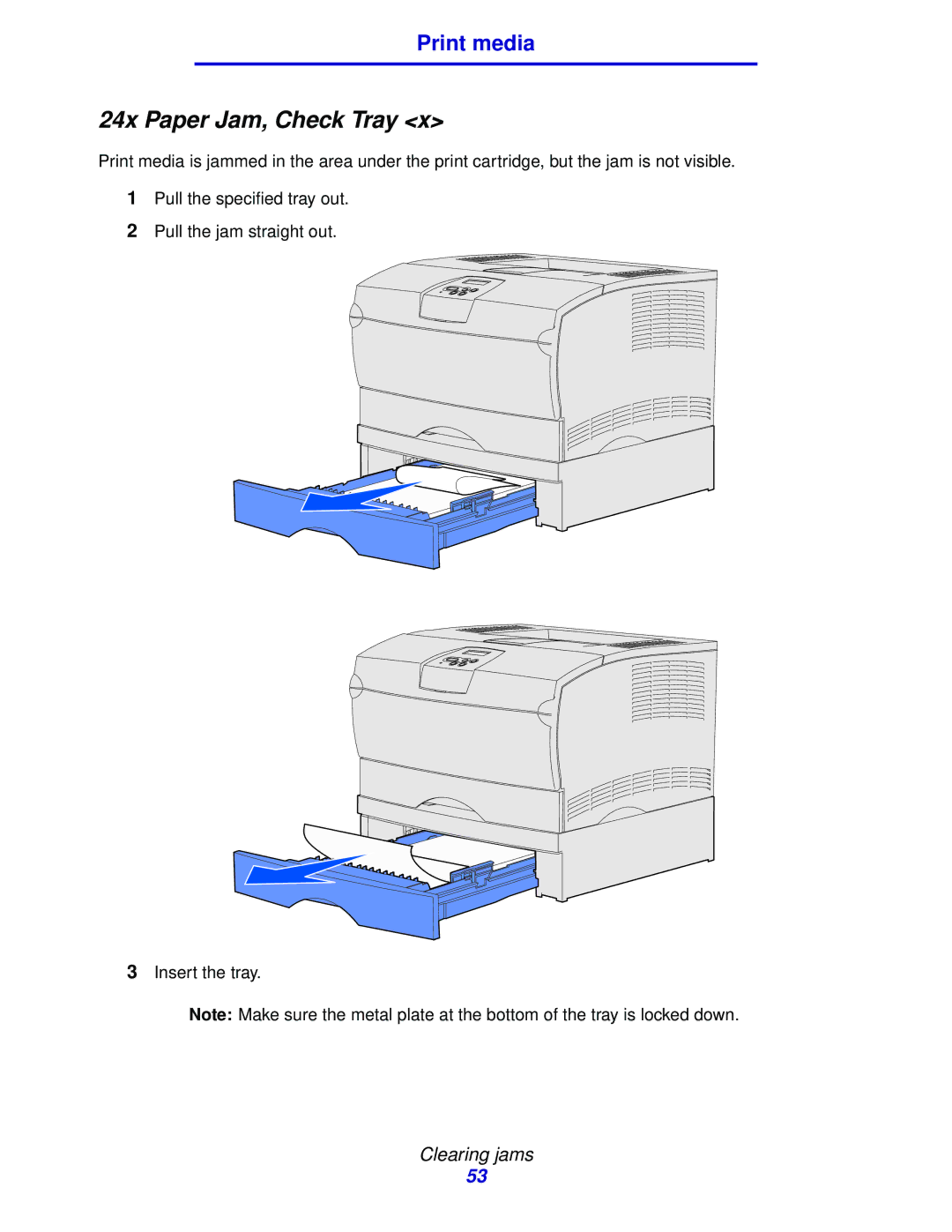 IBM 1422 manual 24x Paper Jam, Check Tray 