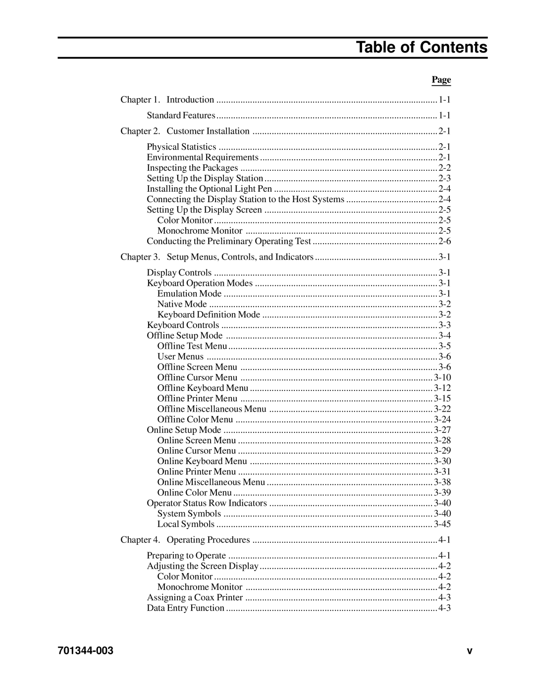 IBM 1483DSV manual Table of Contents 