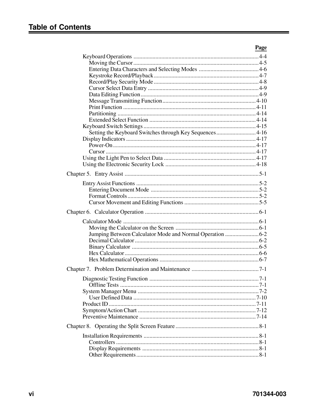 IBM 1483DSV manual Table of Contents 