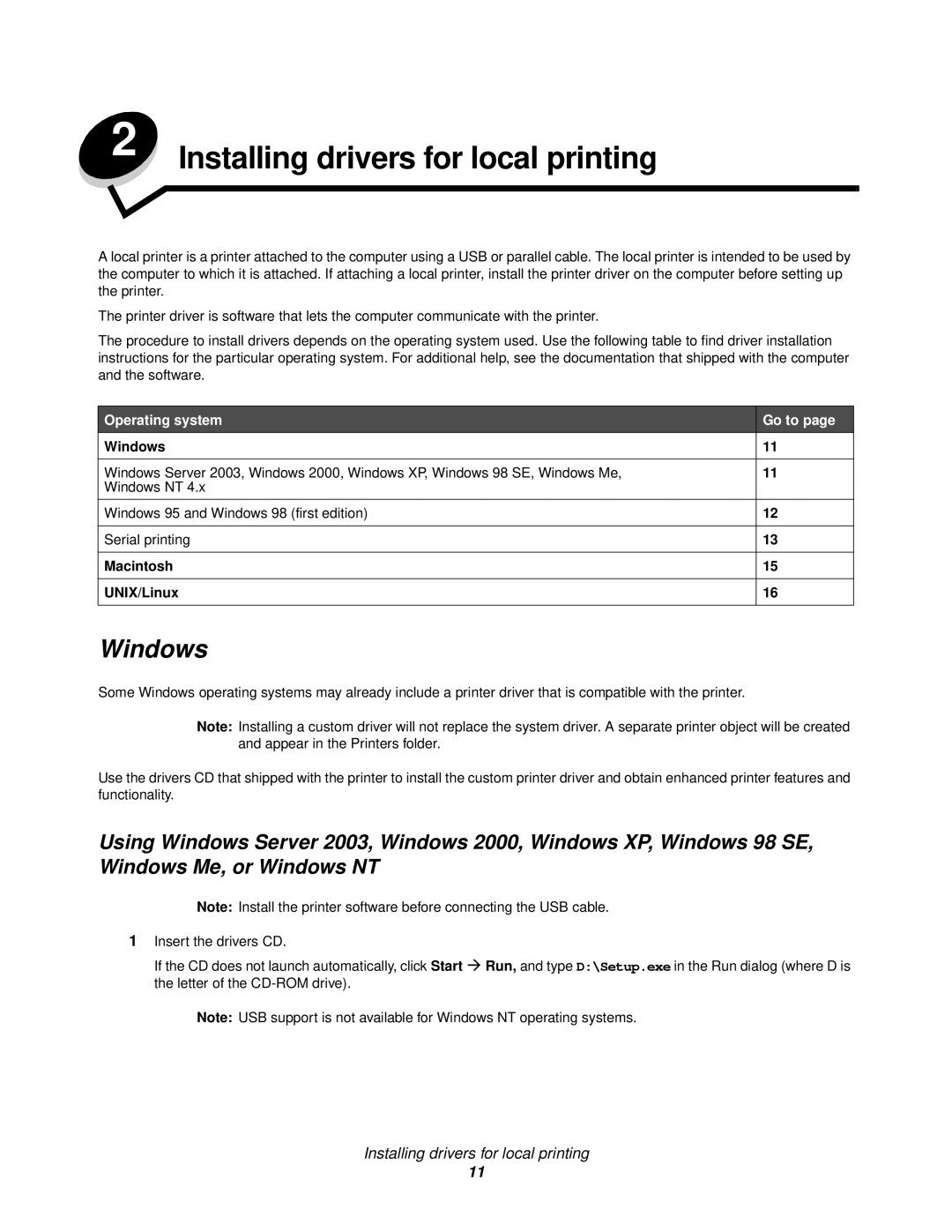 IBM 1585 (MT 4539) manual Windows, Operating system Go to 