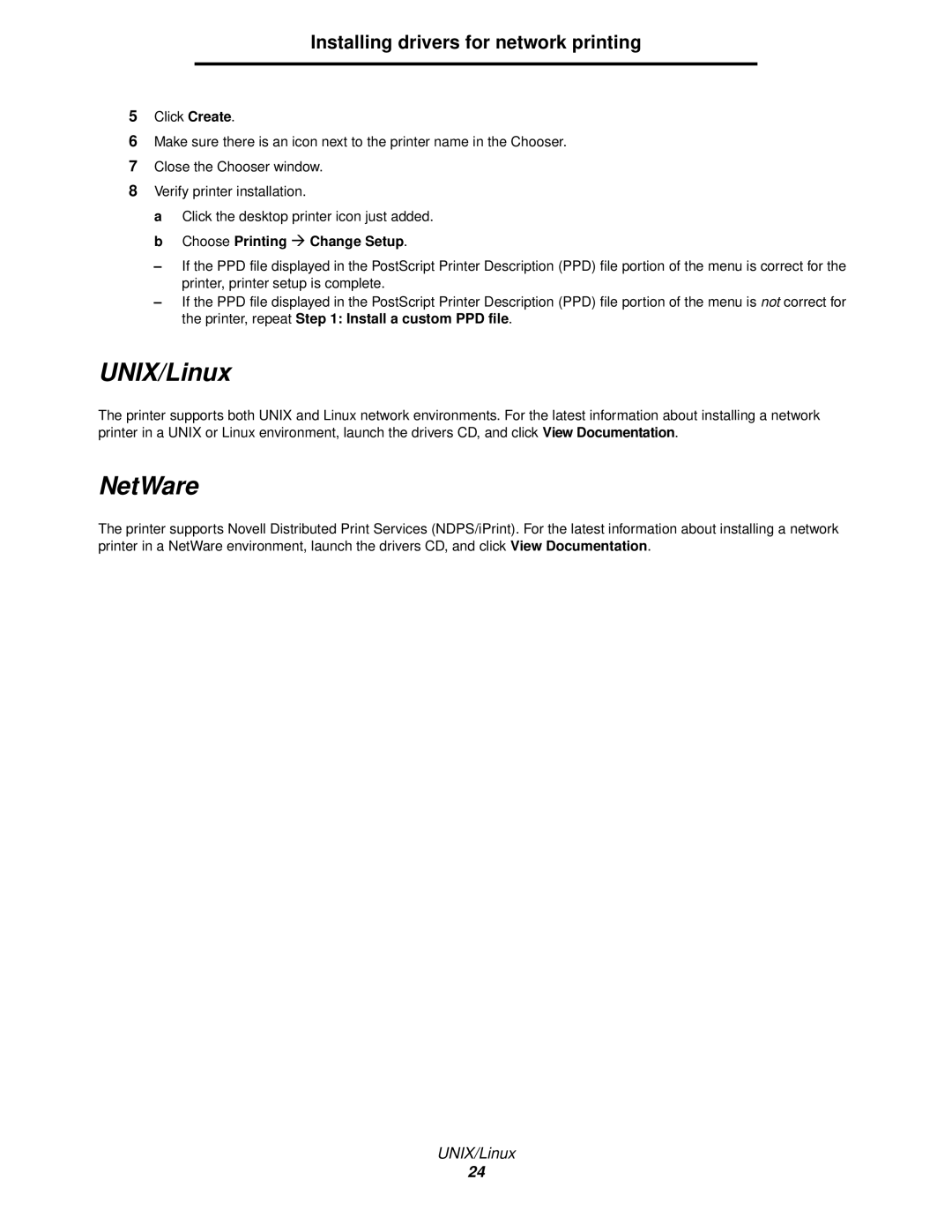 IBM 1585 (MT 4539) manual UNIX/Linux, NetWare 